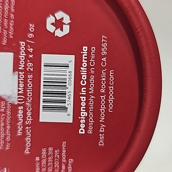 Nodpod Sleep Mask Color Merlot 29" x 4" - Picture 5 of 5